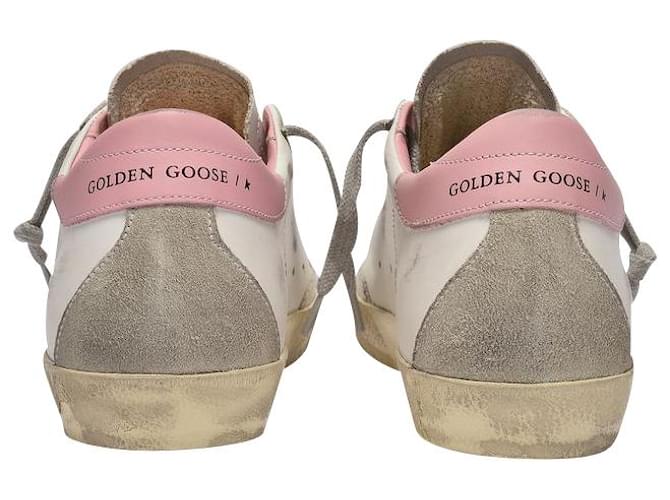 Golden Goose Deluxe Brand Baskets Super-Star - Golden Goose - Multi - Cuir Veau façon poulain Blanc  ref.1301918